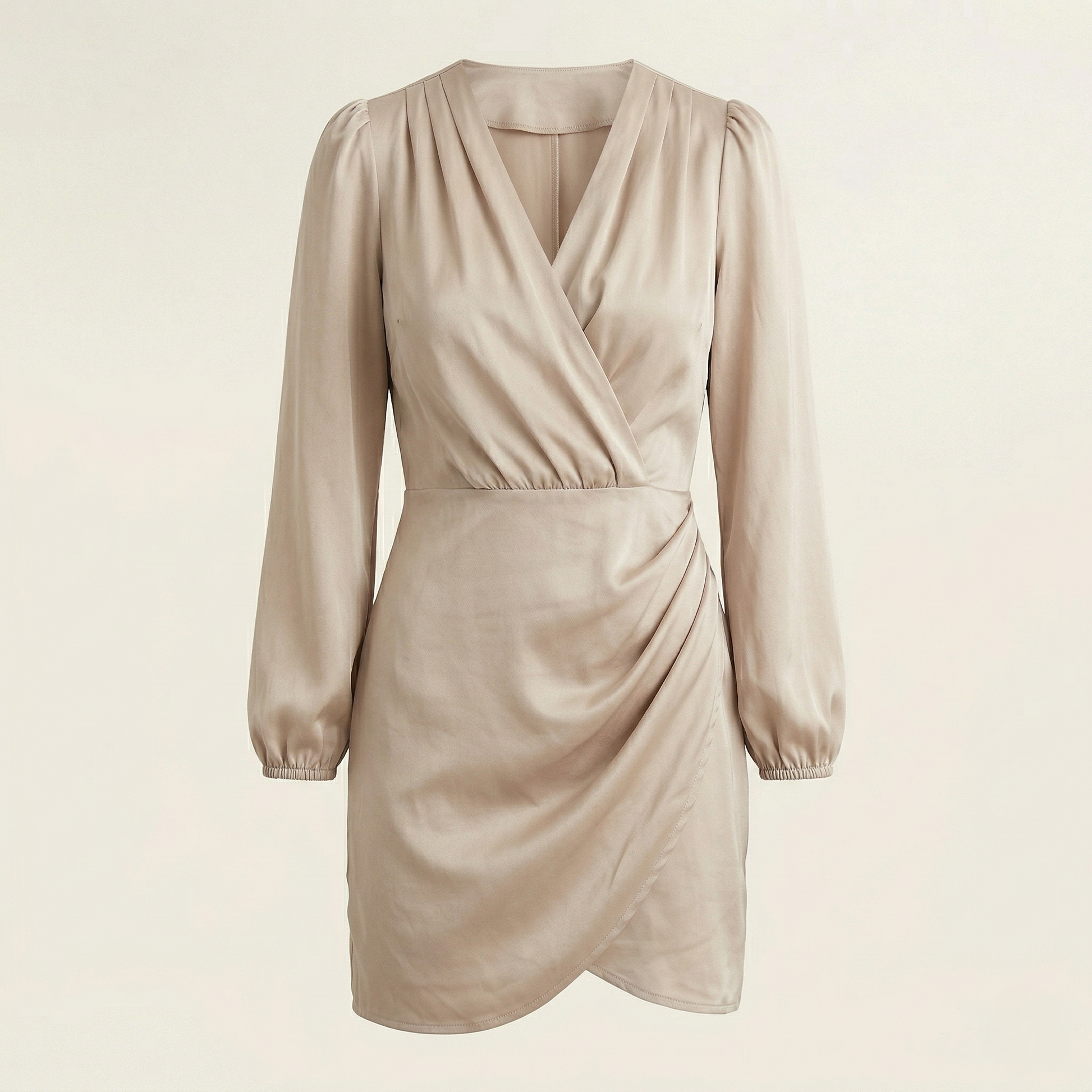 Modaclubb | Satijnlook Overslag Mini-jurk